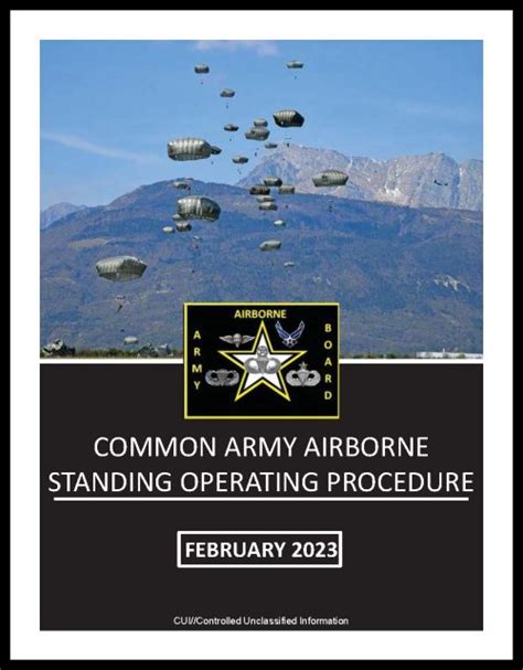 95 Common Army Airborne Standing Operating Procedures (<b>CAASOP</b>) Dated 29 Aug 2022 514 pages. . Caasop edition 3